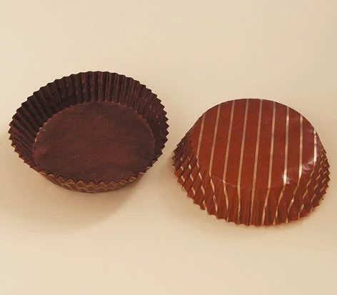 Glassine Cases; Choc Brown; Gold Stripe